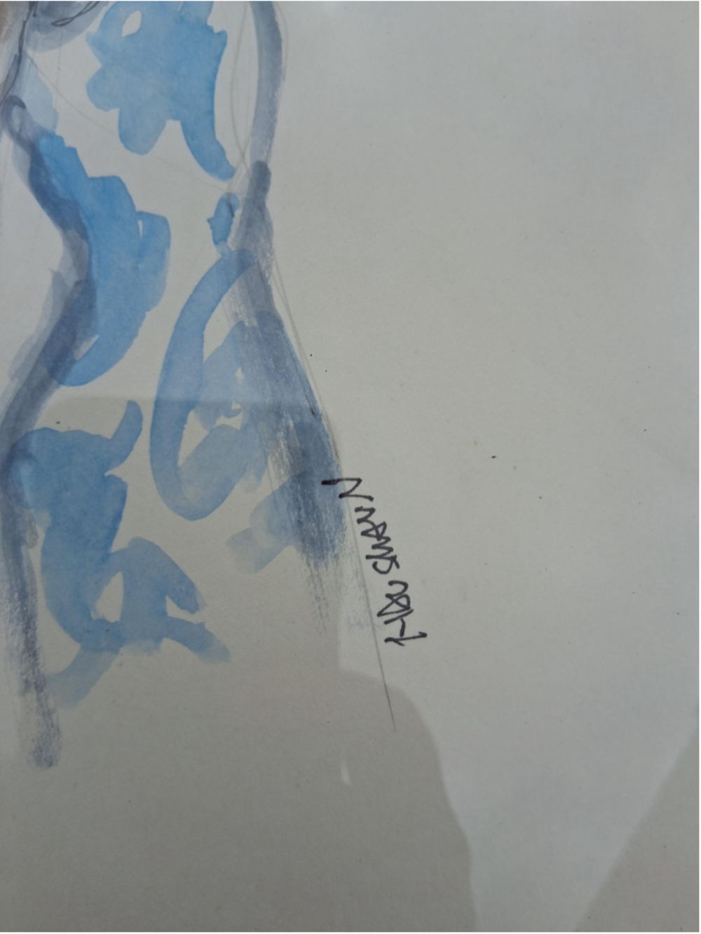 Watercolor painting of the supremes original signed twenty by fifteen inches - Picture 3 of 4